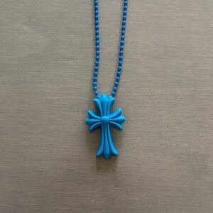 Silicon chrome hearts pendant